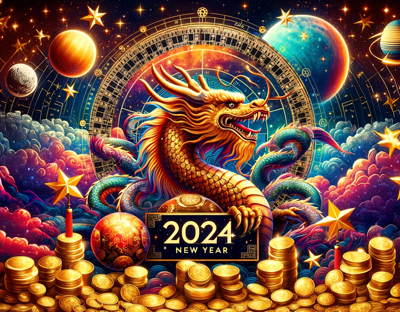 Image Credit-COPENCREATIVE-Dragon and Feng Shui Campass